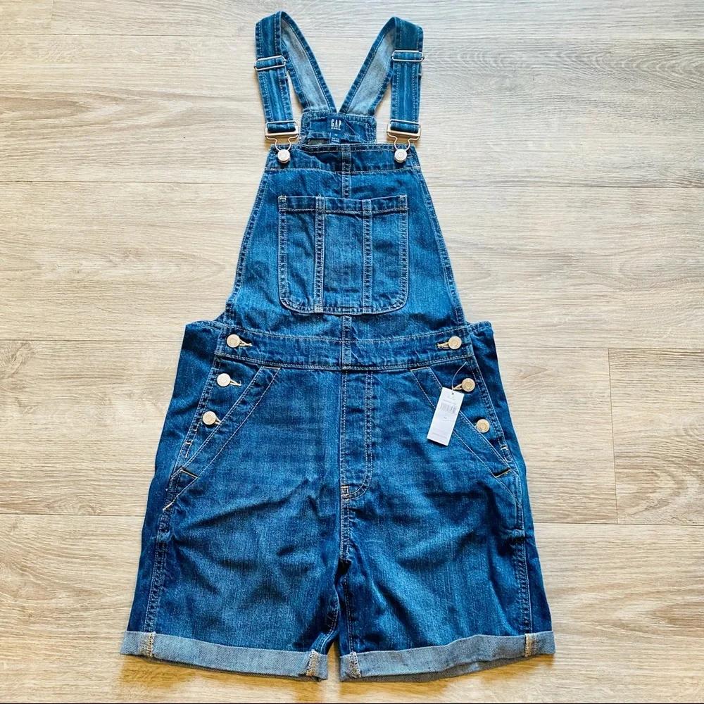 NWT GAP Overall Shorts - Picture 4 of 6